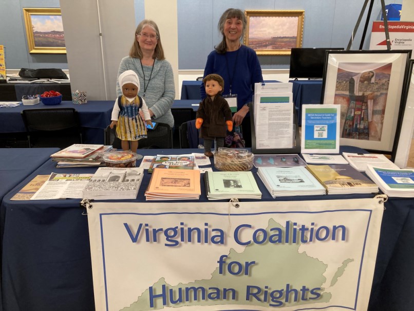 VCHR exhibit table at VCSS March 2023 in Richmond